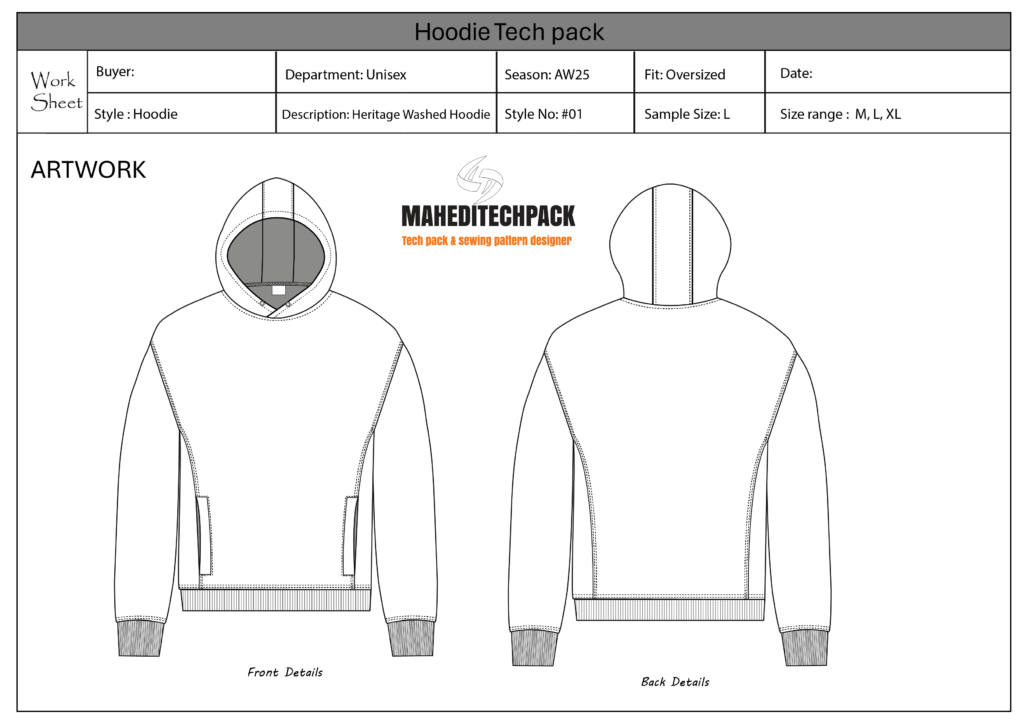 hoodie tech pack